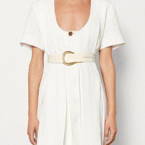 Bottega Veneta "Horsebit" Leather Double Strap Belt